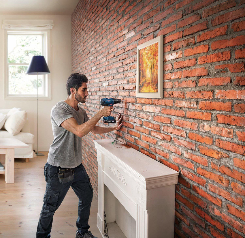 Cordless wall on sale drill machine