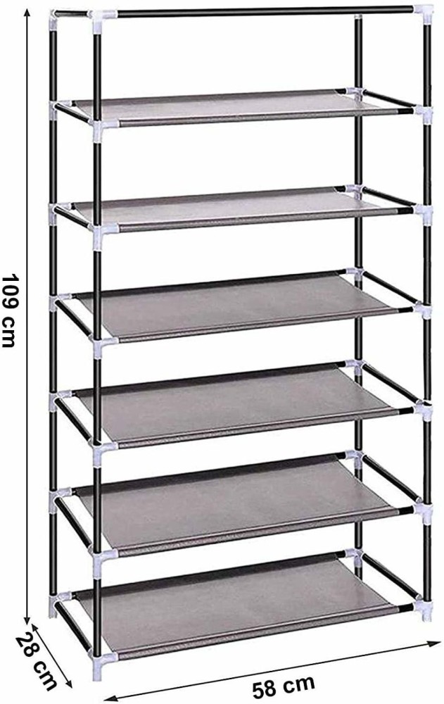 Shoe Rack with Cover,Multipurpose Portable Folding Shoes Rack 6  Tiers,Storage Organizer Cabinet at Rs 525, Foldable Wardrobe in Surat