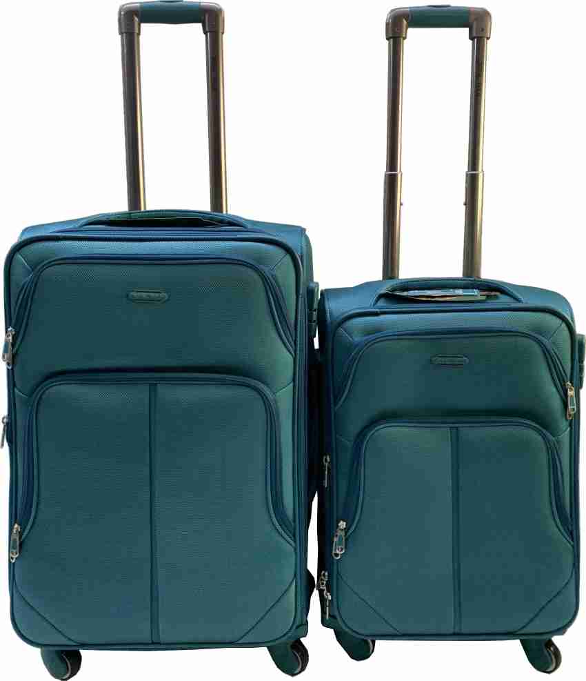 President 24 Waterproof Solid Travel Trolley Bag 919 Blue - ETCT