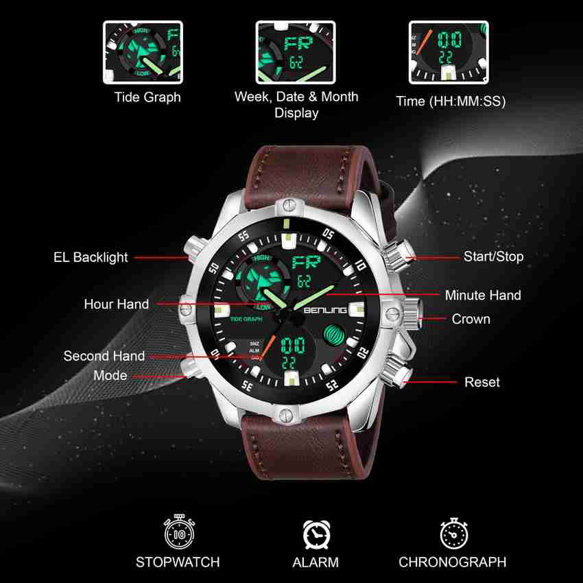 Spyn analog shop digital watch