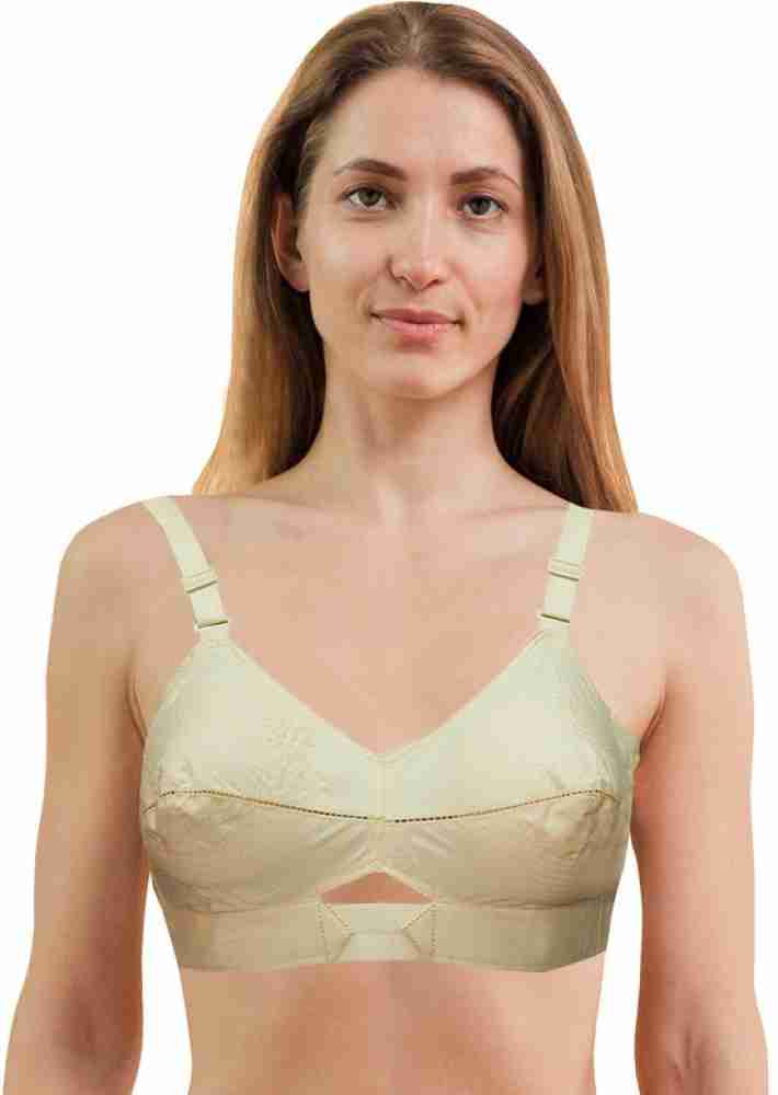 Buy Hi-CHOICE EKTA Women's Wear with Double Layer of Cloth on Cup of 100%  Cotton Fabric(Not Hosiery) Bra-Half Round Stitched on Cup, with Nylon  Belt/Strap(Pack of 3 Pieces-Multicolor) Cup Size:B at