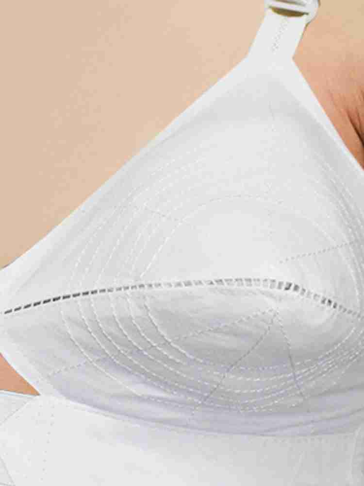 Buy Cotton Bra For Women Non Padded Non Wired White Round Stitch Daily Use  Girls Full Coverage Online at Best Prices in India - JioMart.