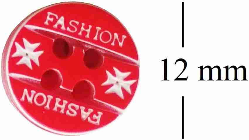 5 Styles Fancy Button Size 18 Line (11.5mm) Fancy Button Pack of