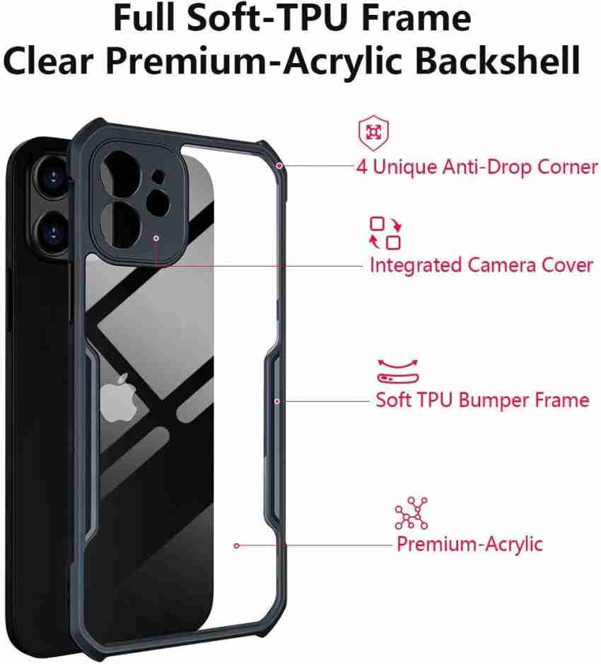 Metal Camera Frame Clear Phone Case for OnePlus Nord 2T 5G Back Cover –