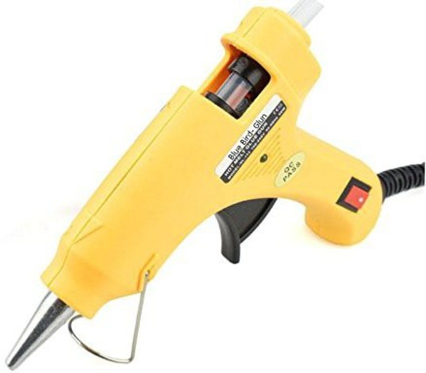 DST Plastic 20 W Hot Melt Glue Gun 7Mm with On/Off Switch and Indicator 20 Glue  Sticks (Bluebird) Standard Temperature Corded Glue Gun Price in India - Buy  DST Plastic 20 W