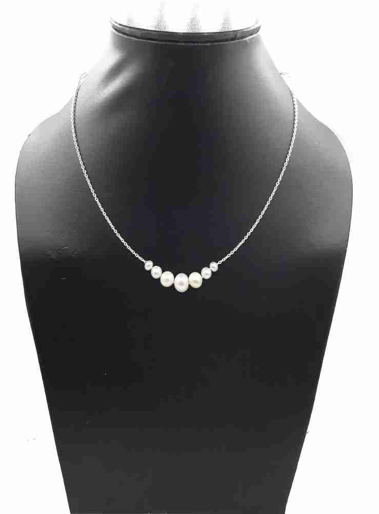 BU# A Classic Solitary Pearl & 20” Silver cheapest Chain