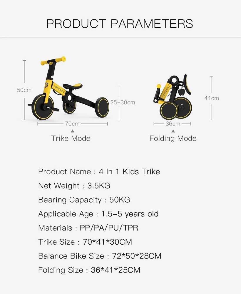Tricycle size shop
