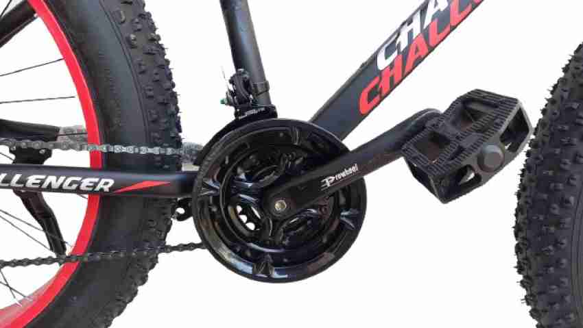 Black Red CHALLENGER Jaguar Fat Bike 26x4