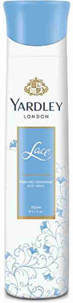 Yardley London Women Lace 150ML Deodorant Spray For Women