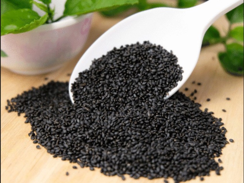 Madilu 100 Organic Raw Basil Seed Sabja Seed Tukmaria seeds