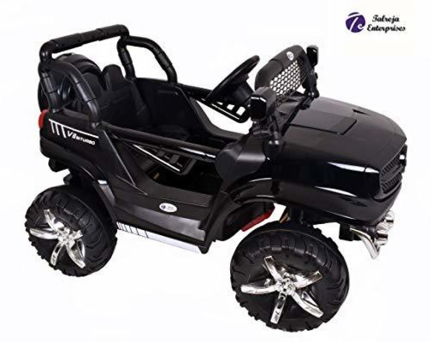 Buy Talreja Enterprises Ride on Jeep FT-938, Double Battery and Double  Motor - Rechargeable (White) Online at Low Prices in India 