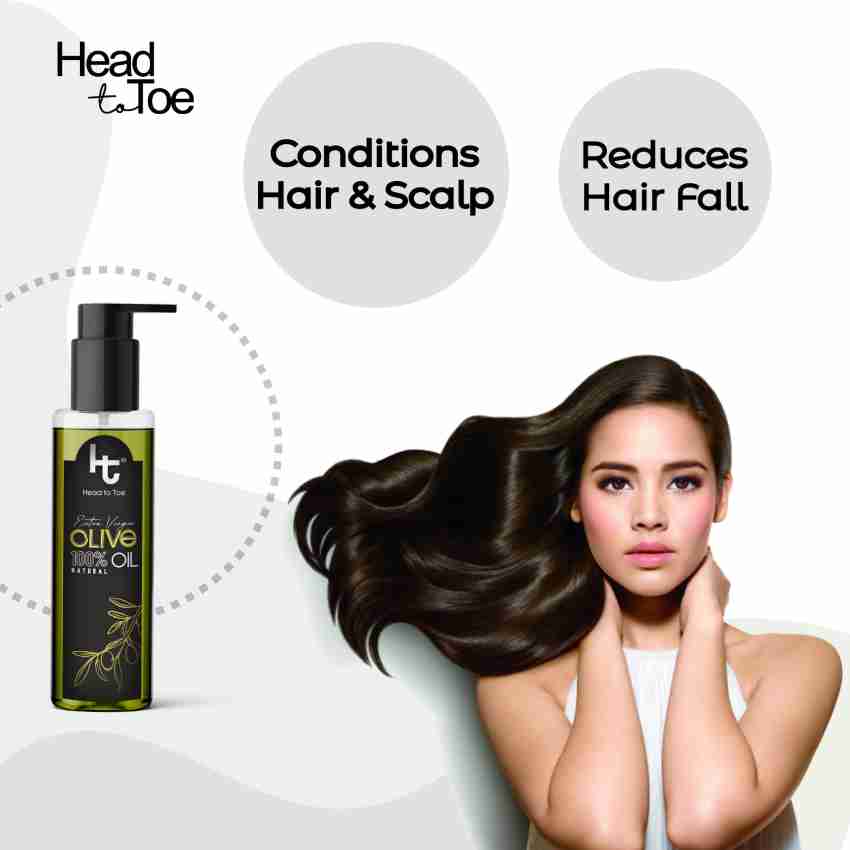 Head To Toe Extra Virgin Olive Oil for Hair, Skin & Stress Relief