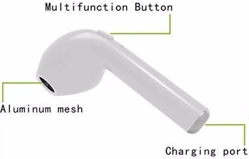 ashron 7 Wireless Bluetooth V4.1 Earbuds with Charging Cable