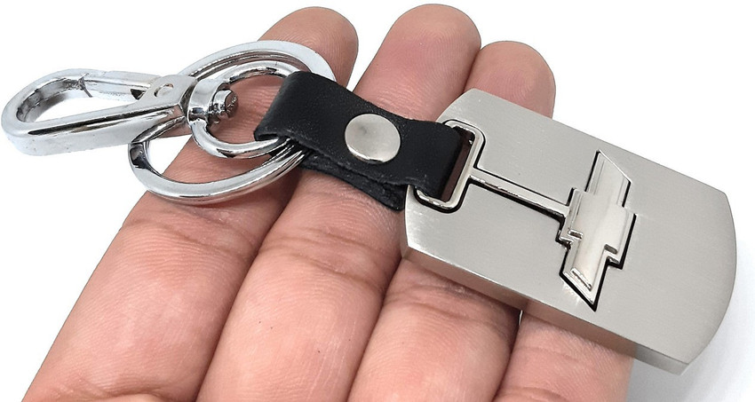 Chevy leather cheap keychain