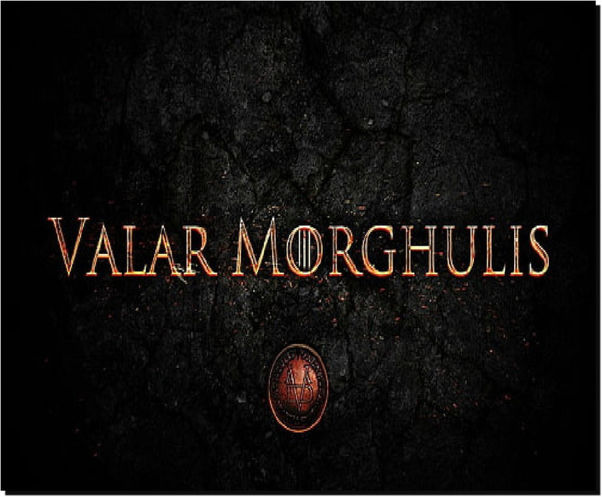 STYLETEX23 Turnbeutel 'Valar Morghulis Dohaeris' – Game Of Thrones Motiv, 100% Baumwolle, 37x46 Cm, 12 Liter Fassungsvermögen