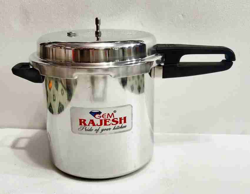 GEM RAJESH RJ 9A SL N 9 L Outer Lid Pressure Cooker Price in India Buy GEM RAJESH RJ 9A SL N 9 L Outer Lid Pressure Cooker online at Flipkart
