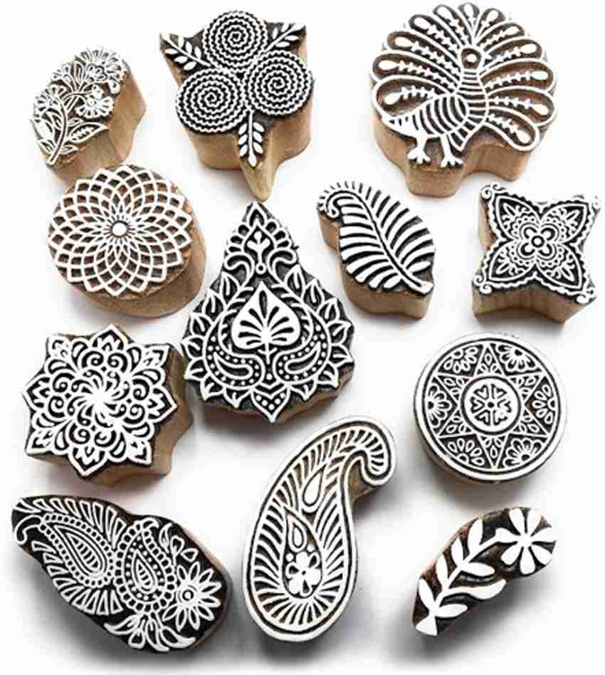 Wooden printing hot sale blocks