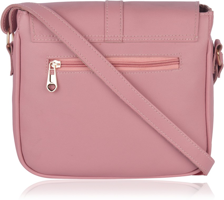 SHAMRIZ Pink Sling Bag Girls Stylish Designer Sling Bag-Cross Body Bag- Handbags(Casual-Classy Sling Bag) Pink - Price in India