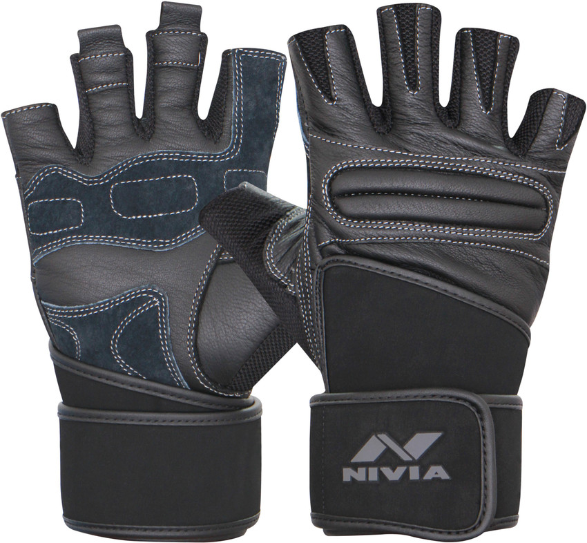 Nivia leather gym gloves new arrivals
