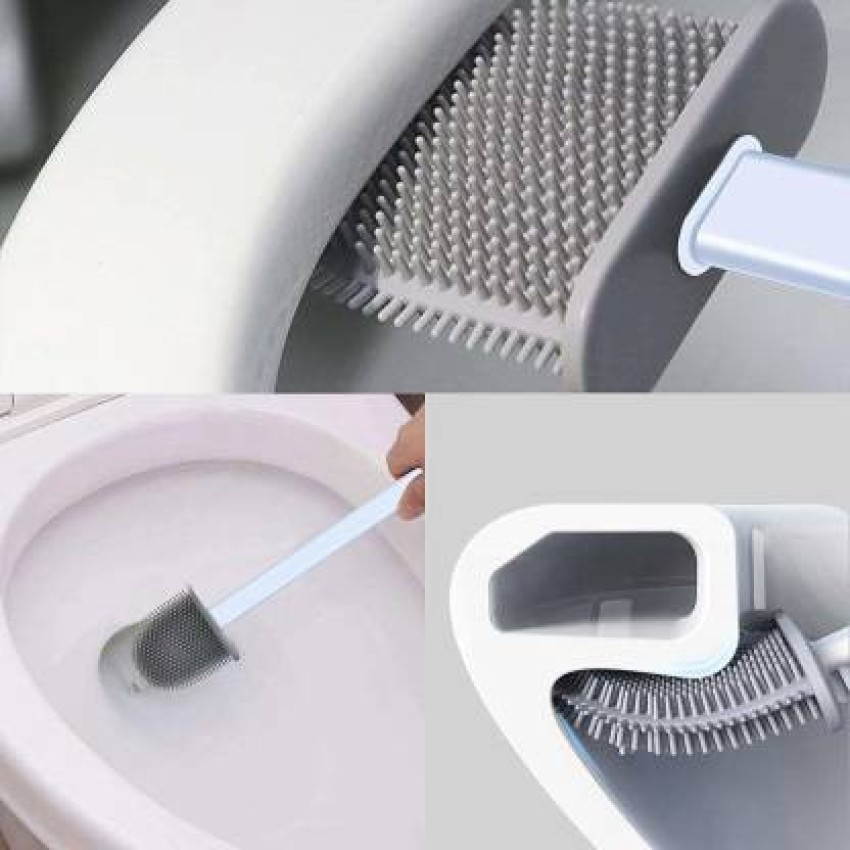 Silicon Revolutionary Silicone Flex Toilet Brush with Holder (Pack of1)  with Holder Price in India - Buy Silicon Revolutionary Silicone Flex Toilet  Brush with Holder (Pack of1) with Holder online at