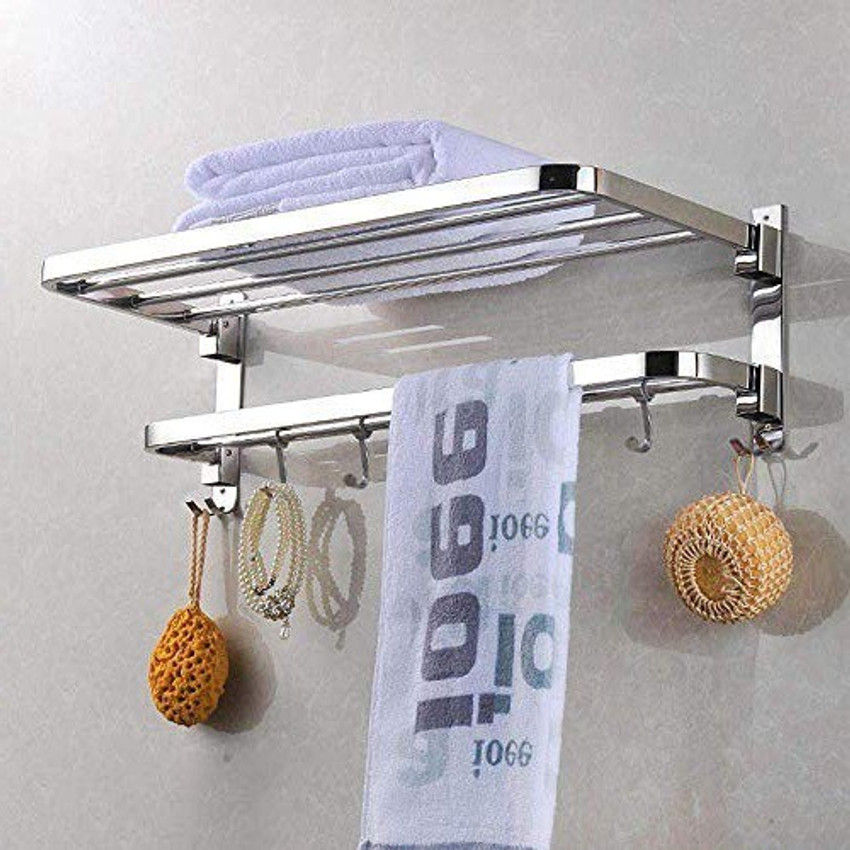 Stainless steel sales folding towel rack