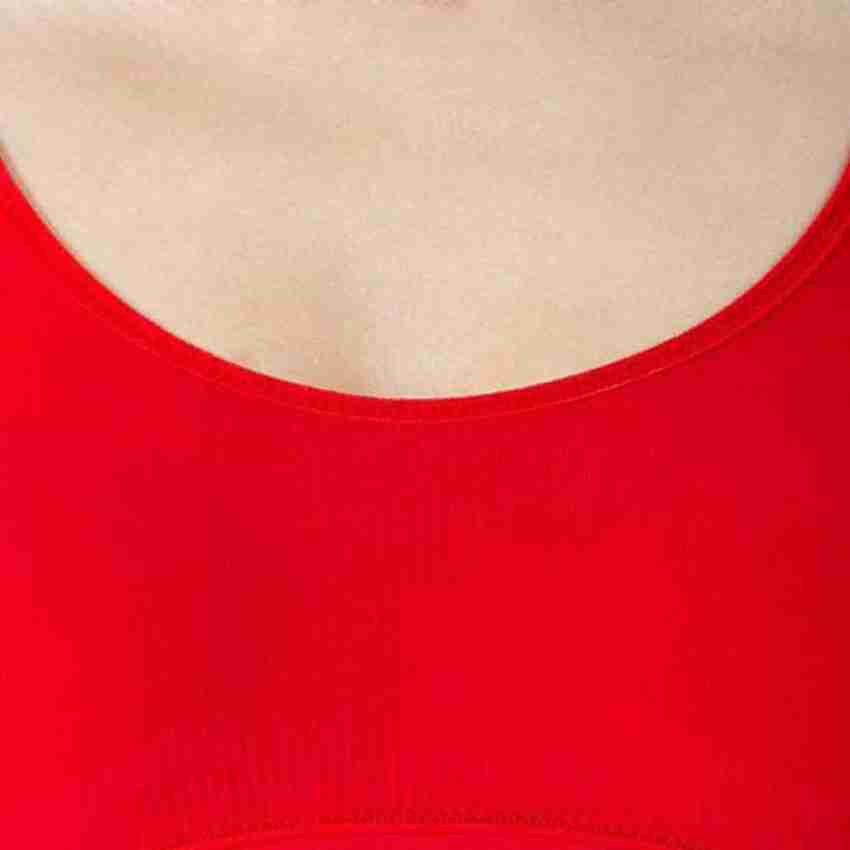 Buy THE BLAZZE Women's Red Basic Sexy Solid Strappy Lycra Sleeveless  Non-Padded Camisole Bandeau Bralette Tube Top Online at Best Prices in  India - JioMart.