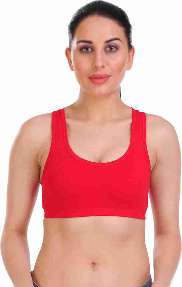 Sona Women Plain Cotton Non-Padded Sports Bra, Size: S TO XXL at Rs  175/piece in Sahibabad