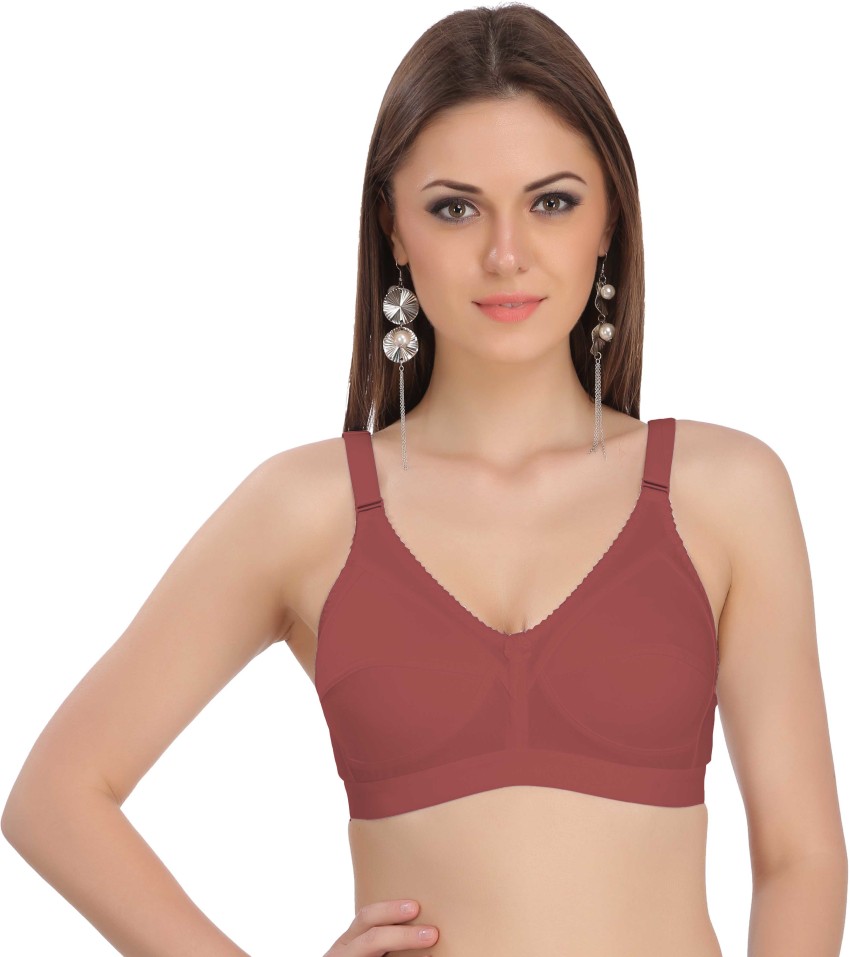 Women Full Coverage Non Padded Bra (Maroon)