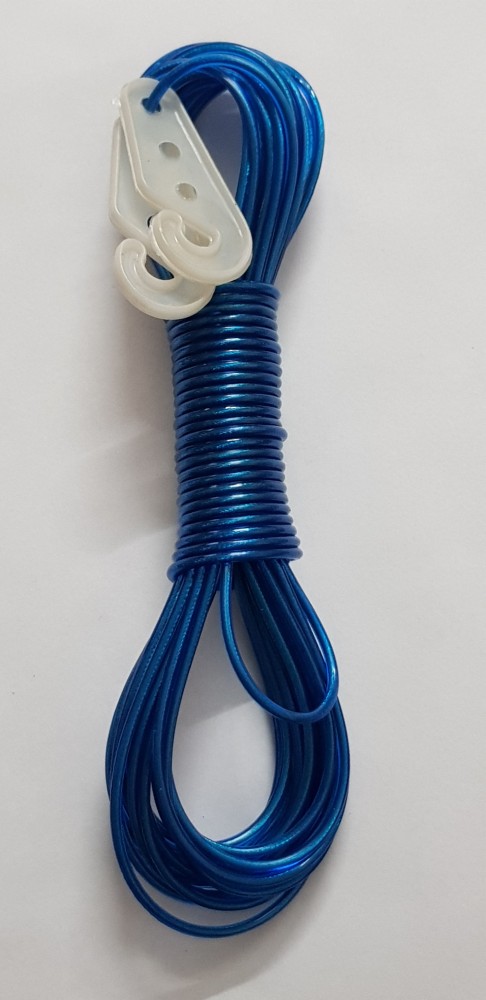 INDAZEAL Cloth Hanging Rope For Drying Clothes, 10 meter PVC