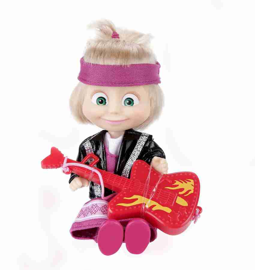 Masha And The Bear Guitar Masha Style Doll Toys for Kids Boys