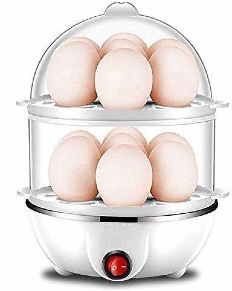 Golden Bucket Double Layer Egg Boiler Electric Automatic Off 14 Egg Poacher  for Steaming, Cooking, Boiling and Frying, Multicolour ouble Layer Electric Egg  Cooker, Poacher and Milk Boiler, Multicolour Egg Cooker (Multicolor