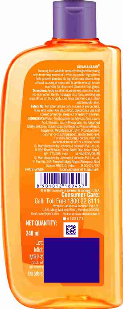 Clean And Clear Foaming Face Wash, Age Group: Adults at Rs 150/piece in  Jalandhar