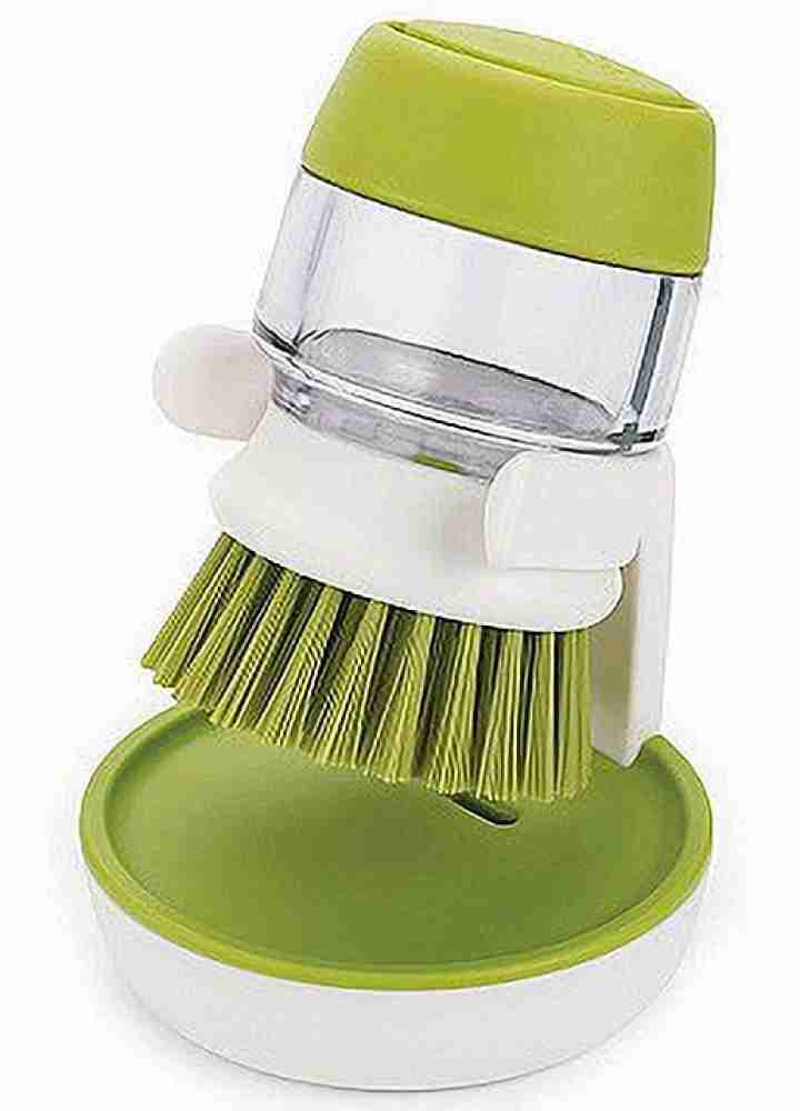 1pc Dish Brush With Soap Dispenser, Soap Dispensing Palm Brush