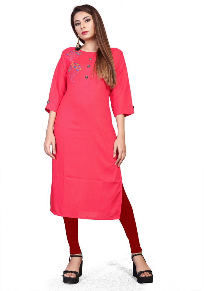 Shagun Designer Women Embroidered Straight Kurta Buy Shagun