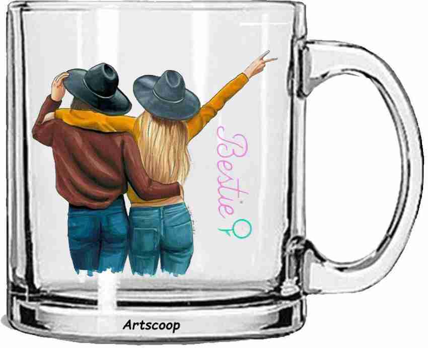 Artscoop Cute Lovely I Love You Printed Transparent Coffee Cup For  Valentine Day Glass Coffee Mug Price in India - Buy Artscoop Cute Lovely I  Love You Printed Transparent Coffee Cup For