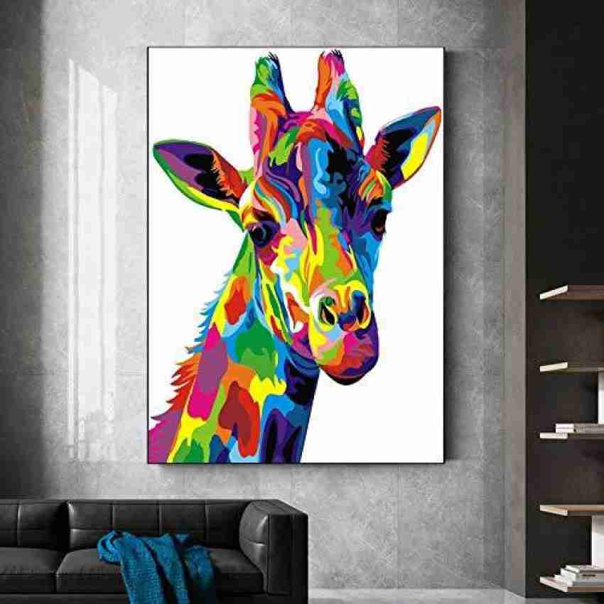 DIY Paint by Numbers for Adults Beginner, Adult Paint by Number Kits on  Canvas Number Painting for Adults Giraffe Acrylic Painting Kit, Easy Paint  by
