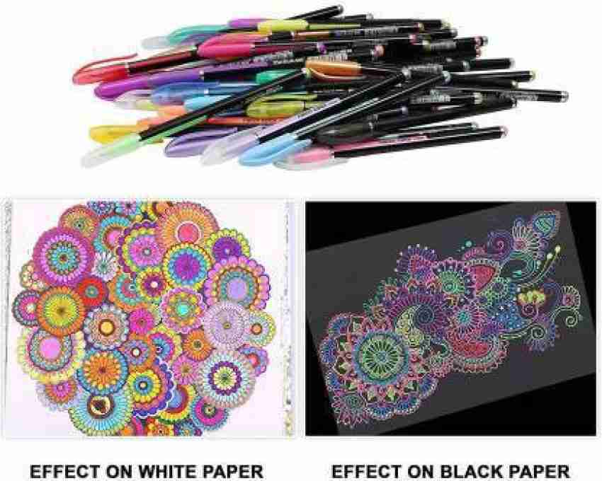 Bedwina Shuttle Pens Retractable Four Neon Color Pens - Pack of 12