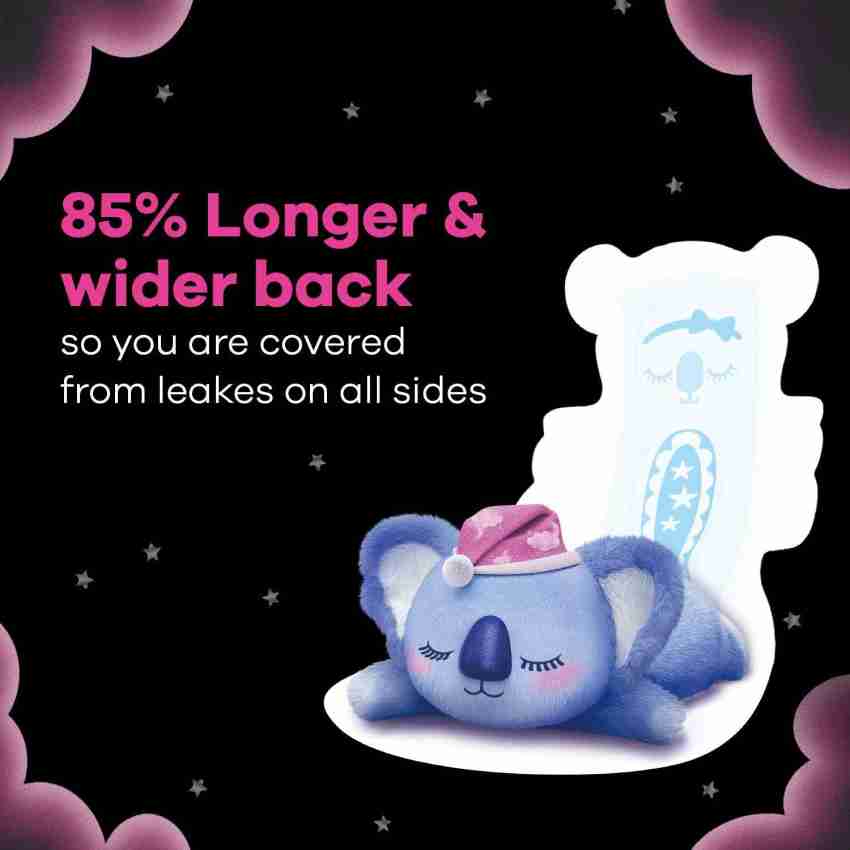 Whisper bindazzZ nights Koala Soft XXL+ 5+10 Pads Sanitary Pad, Buy Women  Hygiene products online in India