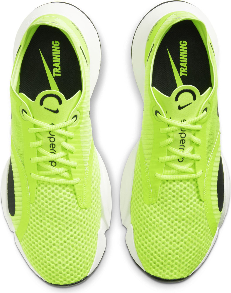 nike training superrep go trainers in neon green
