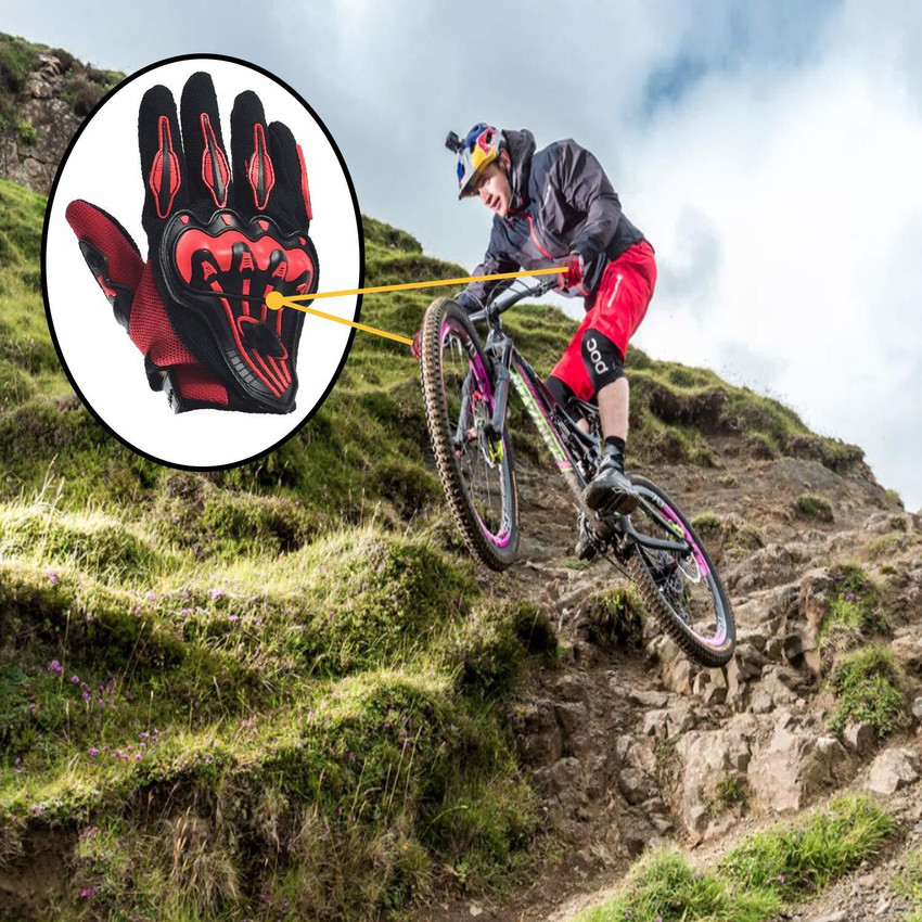 Hand gloves outlet for bike riding