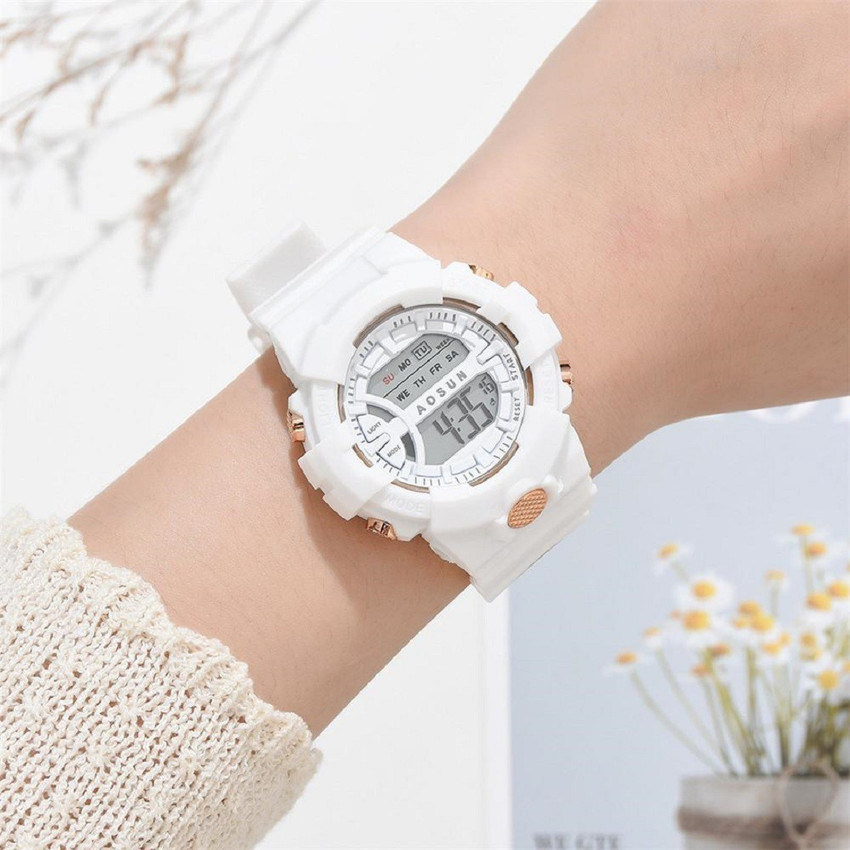 WANTON DIGITAL SPORTS WATCHES FOR GIRLS AND BOYS WHITE STRAPPED KIDS TRENDING STYLE Digital Watch For Girls Buy WANTON DIGITAL SPORTS WATCHES FOR GIRLS AND BOYS WHITE STRAPPED KIDS TRENDING