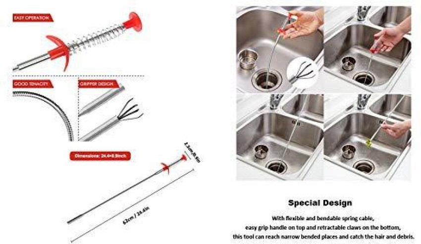 Multifunctional Cleaning Claw Hair Catcher Kitchen Sewer Sink