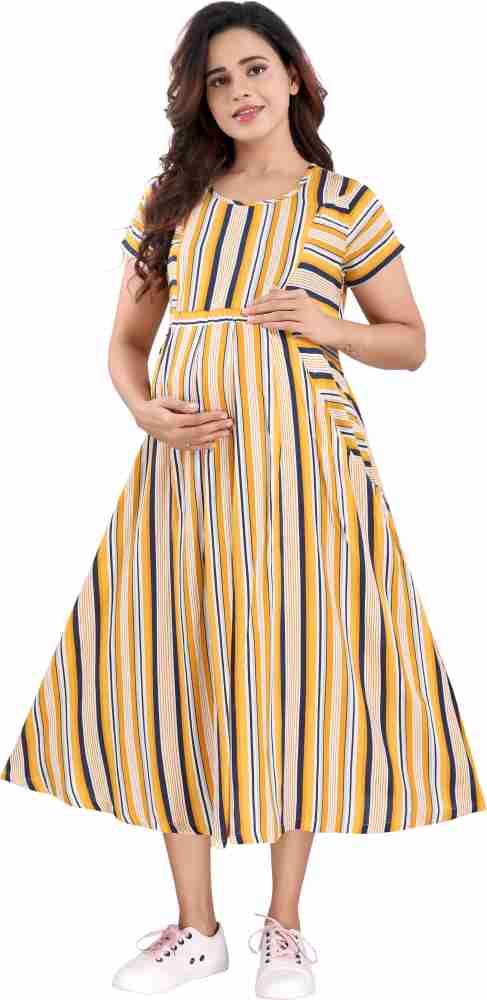 mamma s maternity Women A line Yellow Dress Buy mamma s maternity Women A line Yellow Dress Online at Best Prices in India Flipkart