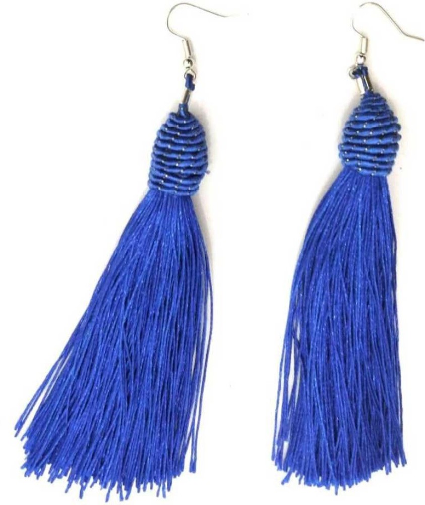 Blue hot sale earrings flipkart