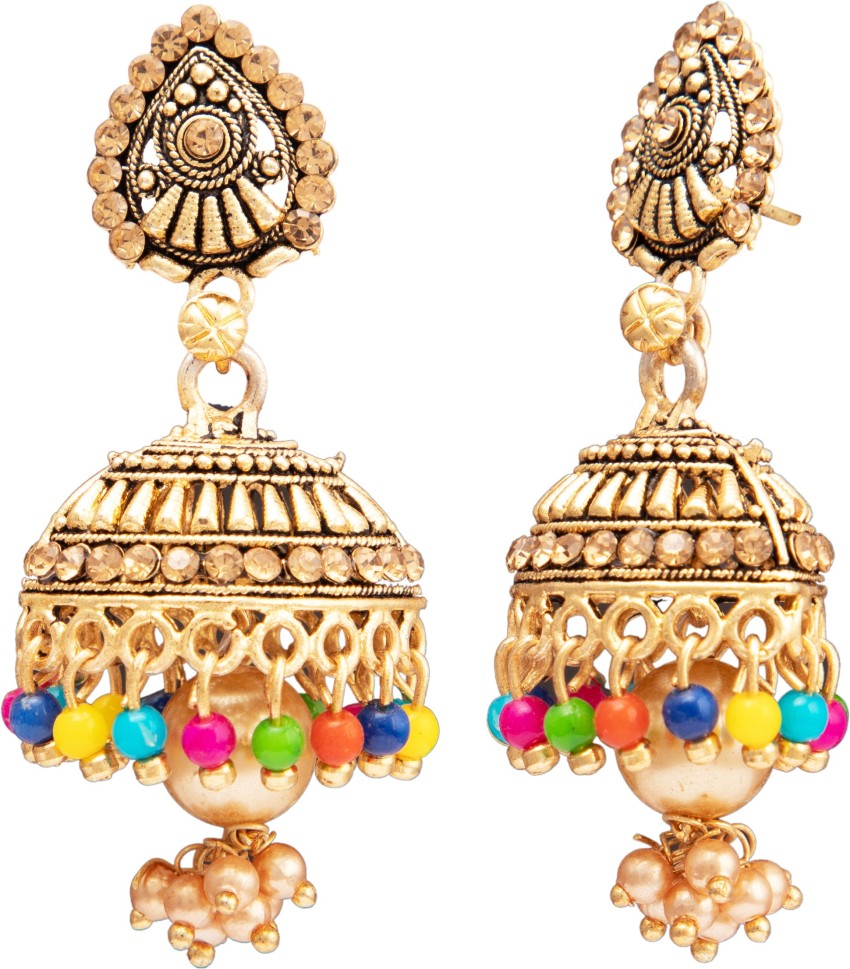 Fashion Earrings For Women Silver Alloy Chandbali Earring Price in India  Buy  Fashion Earrings For Women Silver Alloy Chandbali Earring online at  Shopsyin