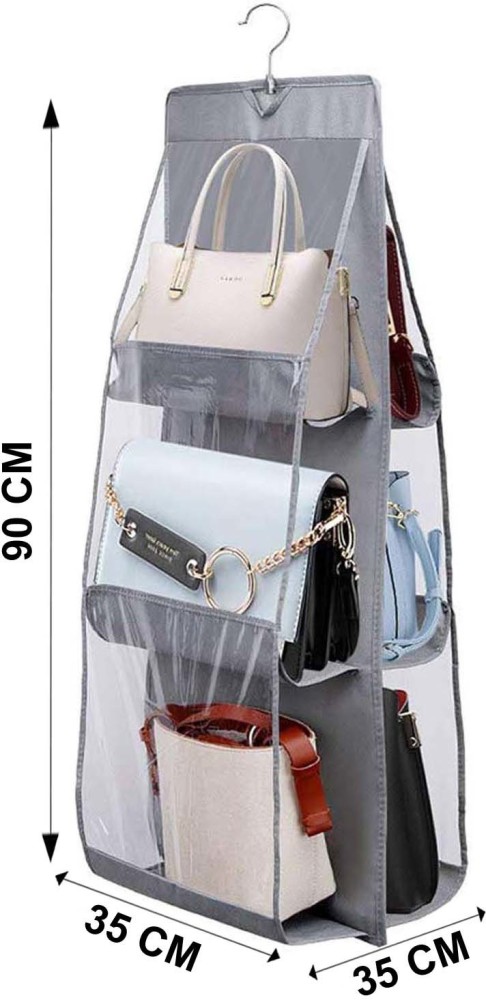 Detachable Hanging Handbag Purse Organizer For Closet, Purse Bag Storage  Holder For Wardrobe Closet With 4 Shelves Space Saving Purse Organizers