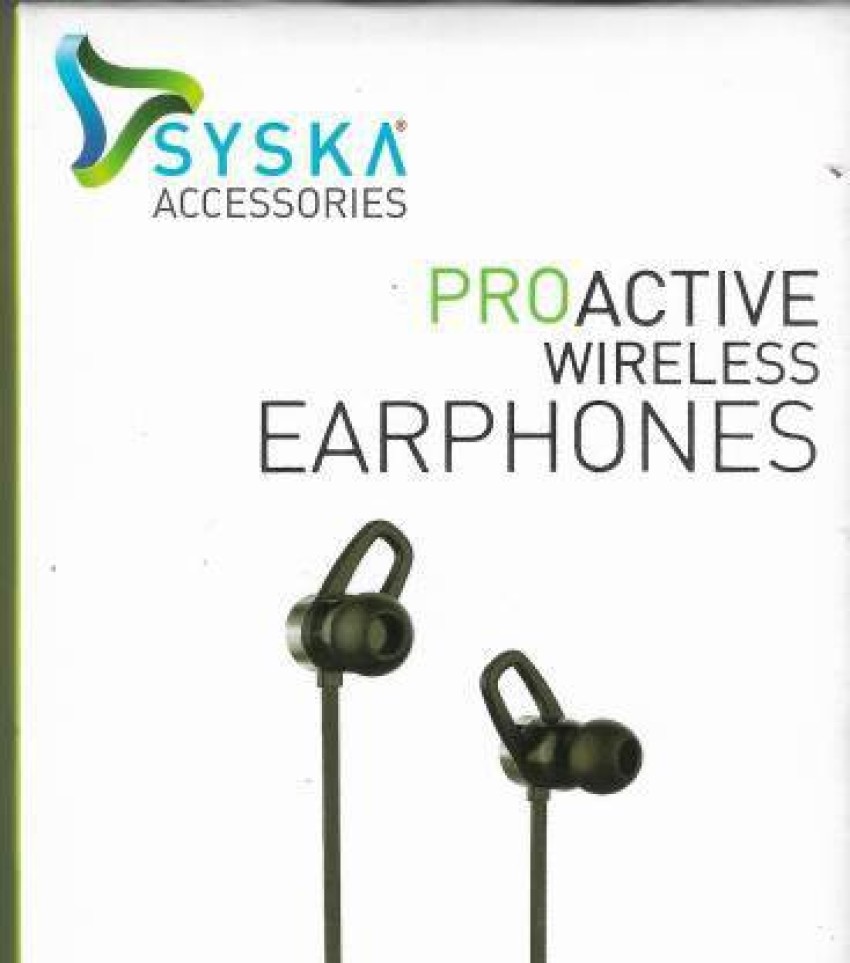 Syska H100 BK HD SOUND WIRELESS EARPHONE Bluetooth Headset Price