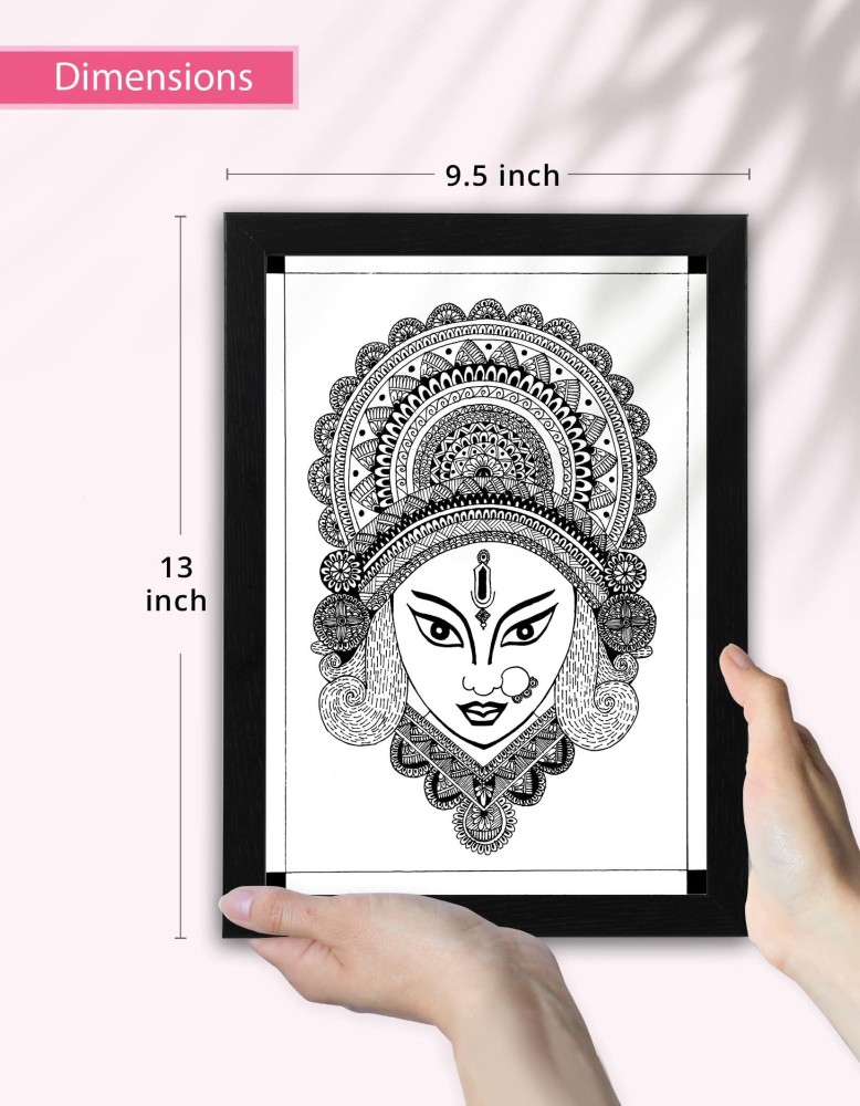 Maa Durga Pencil Sketch – Kreate