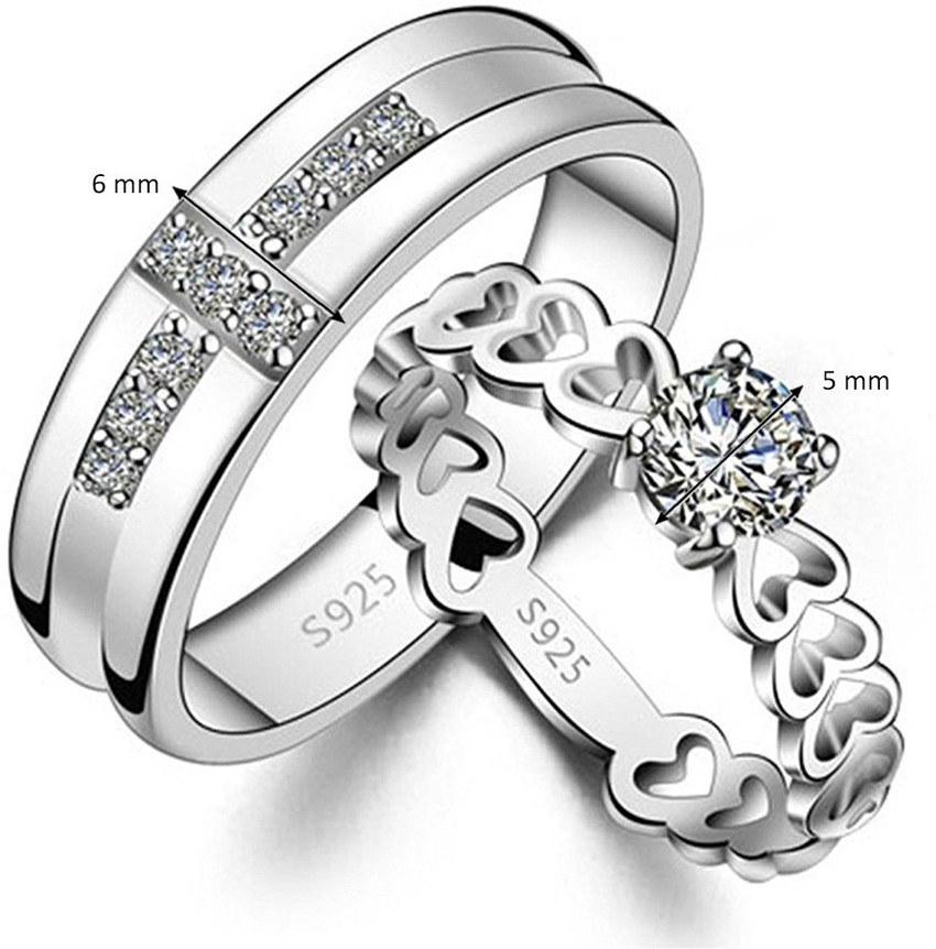 PEORA Peora Valentine s Day Gift Hamper of Couple Ring with Red