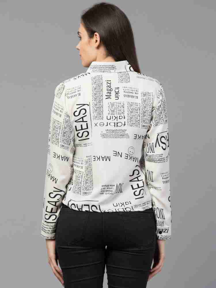 newspaper printed shirt flipkart